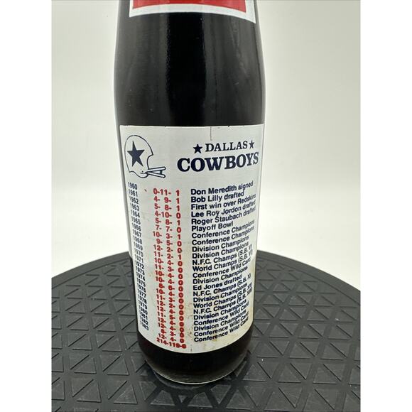 1984 Dallas Cowboys Commerative Coke Bottle - Picture 3 of 5